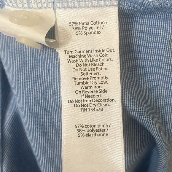 Vineyard Vines Mens Size XL Edgartown Polo Shirt Short Sleeve Heather Blue - Picture 9 of 9